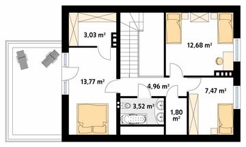 Poddasze projektu - Kawka 3