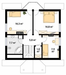 Poddasze projektu - Pliszka 2 dr-S