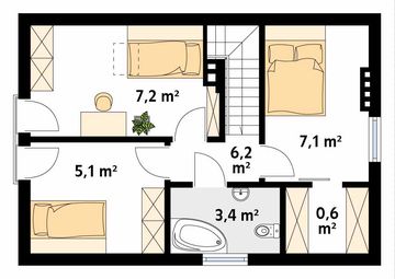 Poddasze projektu - Poziomka 2 dr-S