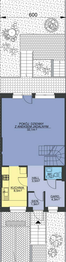 Projekt domu SP-0103 - rzut parteru, dom liczy 4 pokoje, 2 łazienki i wc