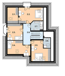 Poddasze projektu - A-107 Dom szkieletowy