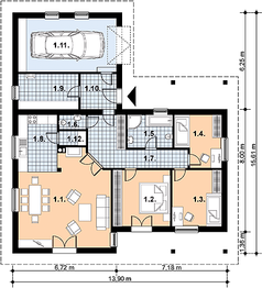 Parter projektu - L-64 Dom tradycyjny