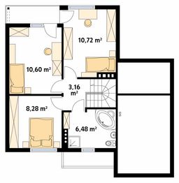 Poddasze projektu - Stokrotka 2 dr-S