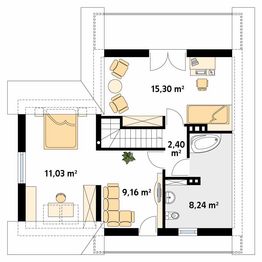 Poddasze projektu - Mikrus 3