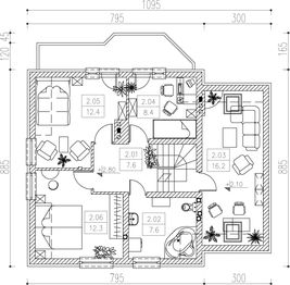 Poddasze projektu - Led