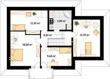 Poddasze projektu - Wierzba