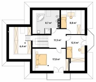 Poddasze projektu - Wilga