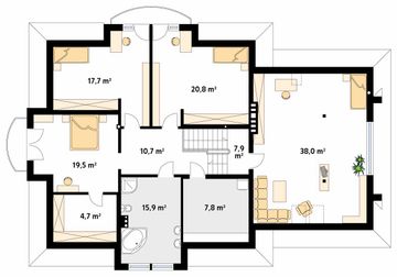 Poddasze projektu - Bachus 3