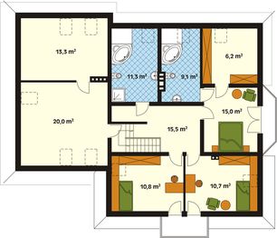 Poddasze projektu - Modrzew 3