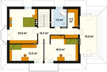 Poddasze projektu - Koral 2