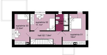 Piętro 1 projektu - Domo 02