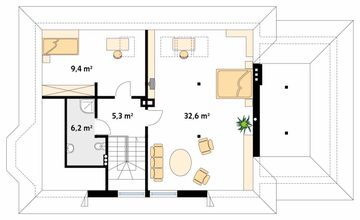 Poddasze projektu - Grot 4