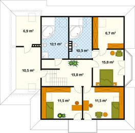 Poddasze projektu - Modrzew dr-S
