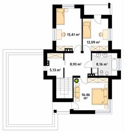 Piętro 1 projektu - Cyprys 2