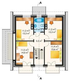 Poddasze projektu - Meduza - murowana – ceramika