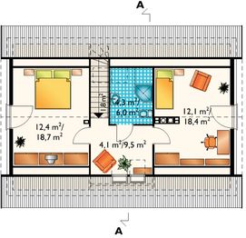 Poddasze projektu - Kokosz - murowana – silikaty