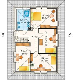 Poddasze projektu - Jesion - murowana – keramzyt