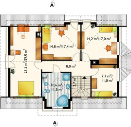 Poddasze projektu - Gala Eko - murowana – silikaty