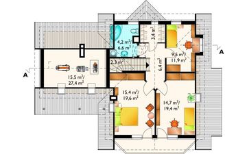 Poddasze projektu - Jelonek - szkielet drewniany lekki