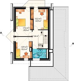Poddasze projektu - Tukan - murowana – ceramika