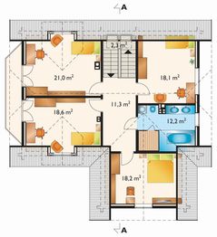 Poddasze projektu - Rozalia - bal drewniany