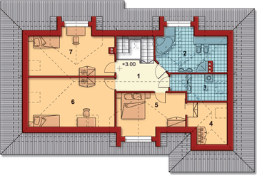 Poddasze projektu - Sadyba II
