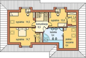 Poddasze projektu - Sadyba