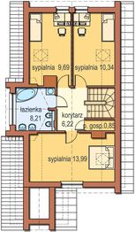 Poddasze projektu - Filemon z garażem
