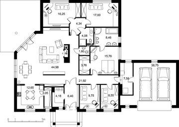 Parter projektu - Dom Rozłożysty A