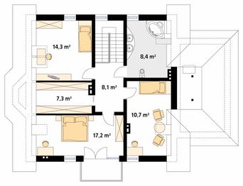 Poddasze projektu - Caro