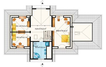 Poddasze projektu - Anielski Dwór (1069)