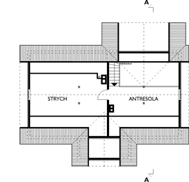 Poddasze projektu - Jemioła - szkielet drewniany lekki