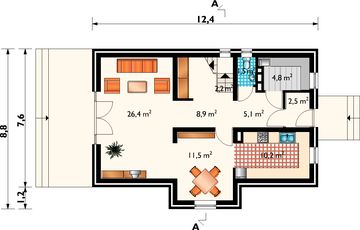 Parter projektu - Supełek - murowana – beton komórkowy