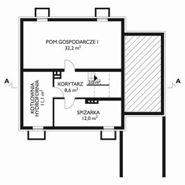 Piwnica projektu - Aster-2 - murowana – ceramika