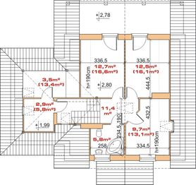 Poddasze projektu - Dom przy Lipowej