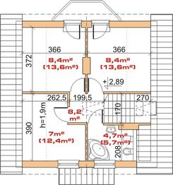 Poddasze projektu - Dom przy Źródlanej