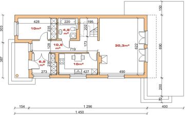 Parter projektu - Dom przy Sokolej