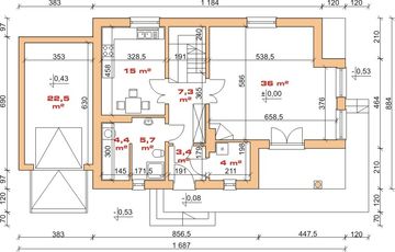 Parter projektu - Dom przy Miłej