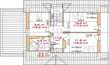 Poddasze projektu - Dom przy Miłej