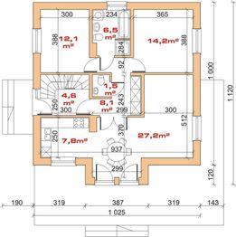 Parter projektu - Dom przy Perłowej