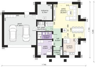 Parter projektu - Dom przy Diamentowej