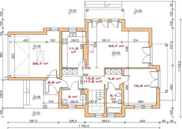 Parter projektu - Dom przy Gwiaździstej