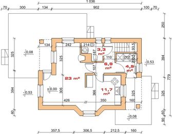 Parter projektu - Dom przy Pogodnej