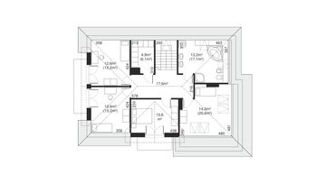 Poddasze projektu - Dom przy Malachitowej