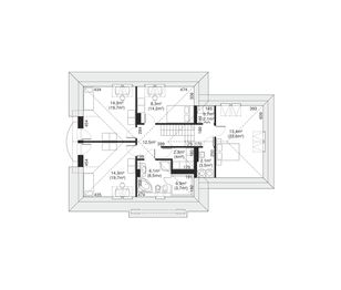 Poddasze projektu - Dom przy Kasztelańskiej