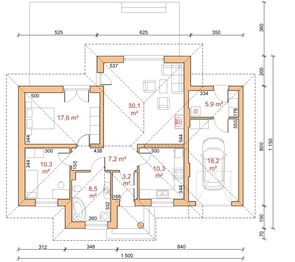 Parter projektu - Dom przy Spacerowej