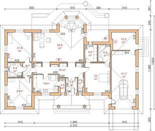 Parter projektu - Dom przy Brzozowej