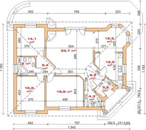 Parter projektu - Dom przy Rumiankowej