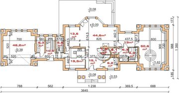 Parter projektu - Dom przy Cedrowej