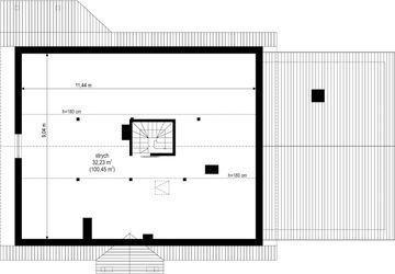 Poddasze projektu - Niezapominajka z garażem 2